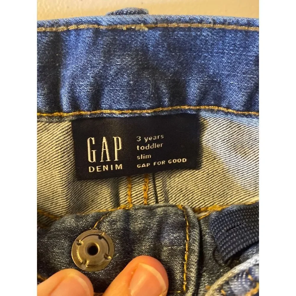 Gap Toddler Slim‎ Fit Embroidered Monster Jeans
